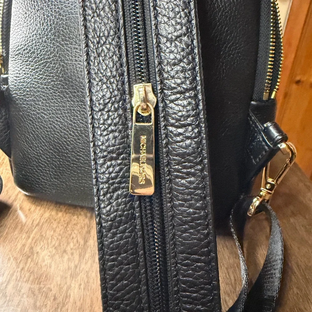 Michael Kors Black Textured Mini Backpack - Picture 4 of 4